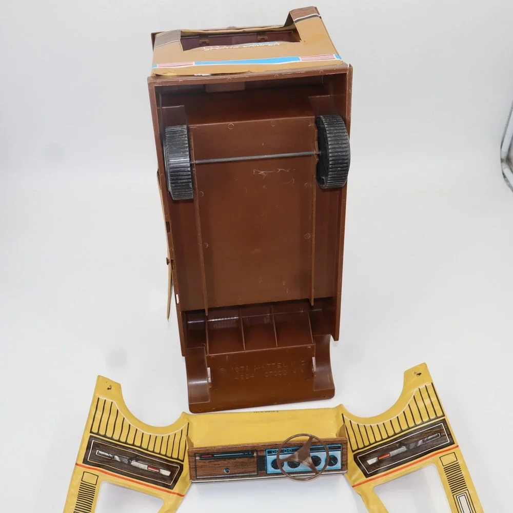 Vintage 1971 Mattel Big Jim‎ Sports Camper Vehicle Brown Tan 4994 Retro Toy